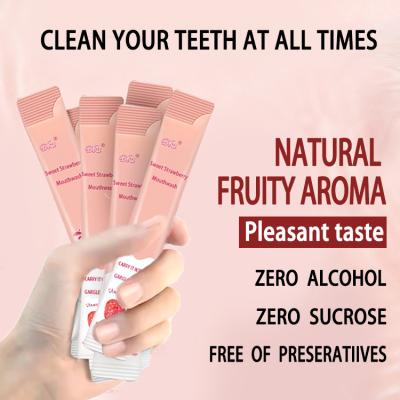 China EMGP ODM Oral Care Mouthwash 10ML Natural Fruit for sale