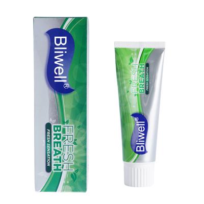 China Dientes que blanquean la crema dental antibacteriana natural de la crema dental fresca de la boca para la mala respiración en venta