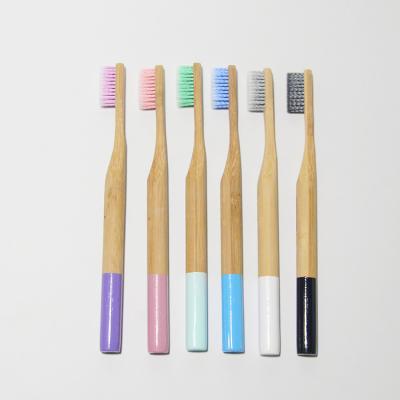 China Recyclable Soft Bristles Wooden Bamboo Charcoal Toothbrush For Hotel Travel for sale