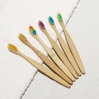 China Cepillo de dientes de bambú adulto de limpieza dental de la fibra del cepillo de dientes amistoso de bambú suave de Eco en venta
