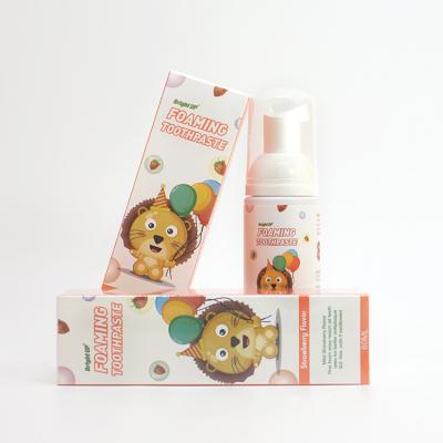 China Sabor oral del caramelo de la crema dental 50ML del cuidado de los niños que blanquea la crema batida de la espuma en venta