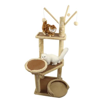 China Castle Weatherproof Cat Tree For Extra Large Cats 100cm 112cm 120cm 140cm Pet Shops With Scratching Boards for sale