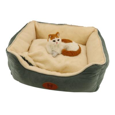 China 22 18 16 Inch Anti Anxiety Calming Nest Cat Bed Couch Warm Safe Soft Material Multi Styles for sale