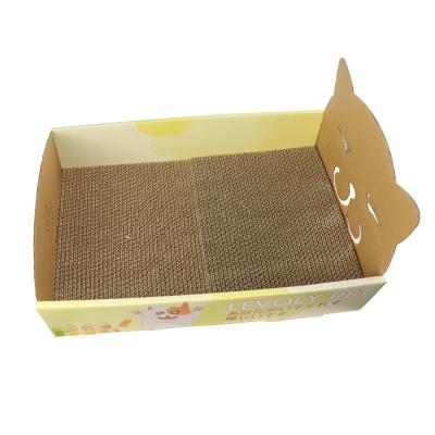 China Cat Scratch Box Cardboard Scratching Post House  Durable 40x27x20CM for sale