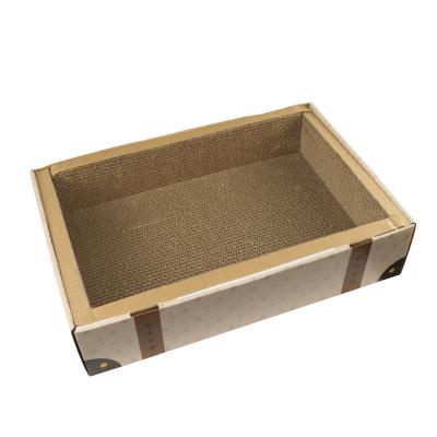 China Automatic Castle Cat Scratcher Bed Boxes To Release Stress 40x28x20CM for sale