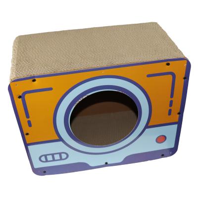 China Cute Cat Scratcher Toy Cardboard Box Scratching Playing Relaxing 44x22x34CM for sale