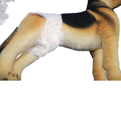China Customized Color Soft Disposable Pet Diapers Outdoor Female Dog Diapers for sale