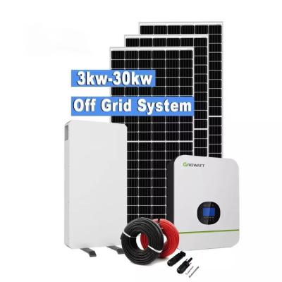 China Cheap Price 10kva 10kw 12kw 15kw 20kw Off Grid Solar Panel Kits For Home for sale
