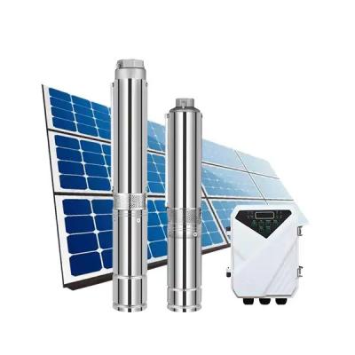 中国 High Quality Solar Powered Water Pump System Dc Deep Well Solar Submers Pump For Agriculture 販売のため