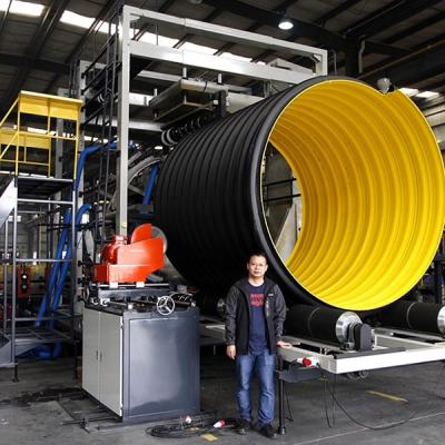 China 800Mpa corrugados conduzem a linha de produção estrutura espiral de SRPE 3200 milímetros à venda