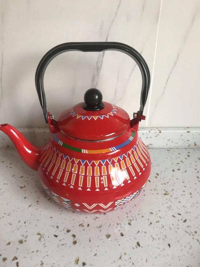 0.8L/1.2L/1.5L/2.0L/2.5L Enamel Kettle Custom Color Eco-Friendly Teapot Tea Kettle