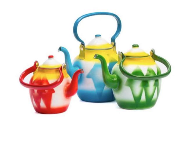 Middle Eastern Style Enamel Kettle Teapot Coffee Pot Set