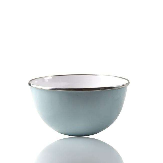 3PCS High Quality Enamel Storage Bowl with Plastic Lid, Enamelware Mixing Bowl Set