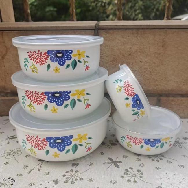 10/12/14/16/18cm Custom Color Decal Food Stortage Bowl Mixing Bowl Salad Bowl Set