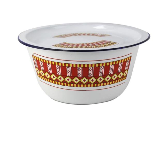 Cheap Price Enamel Basin Bowl Fingle Bowl Custom Color Decal Lard Bowl Mixing Bowl Basin