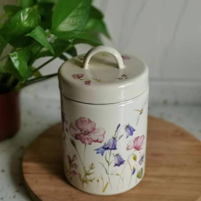 Marble Color Coating Metal Food Box Potatoes Storage Can Bread Container with Potatoes Storage Can
