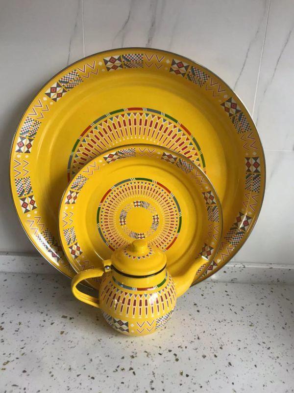 Classic Middle East Type Enamel Tableware Whole Teapot Sets