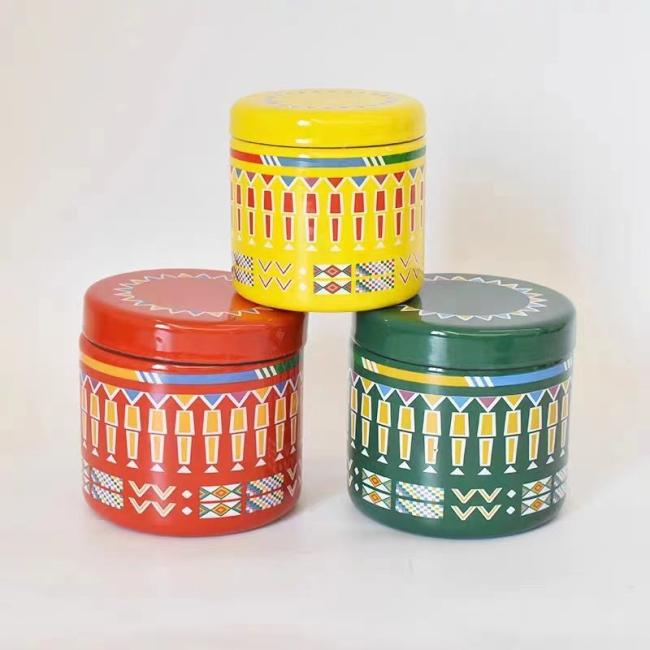 Classic Middle East Enamel Tableware Set Enameware Set Enamel Grill Kettle Mug Plate Coffee Warmer Set