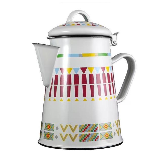 Wholesale Teapot Enamel Tea Kettle Hot and Cool Water Coffee Tea Pot Enamel Water Kettle Teapot