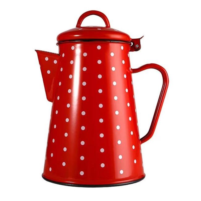 Wholesale Teapot Enamel Tea Kettle Hot and Cool Water Coffee Tea Pot Enamel Water Kettle Teapot