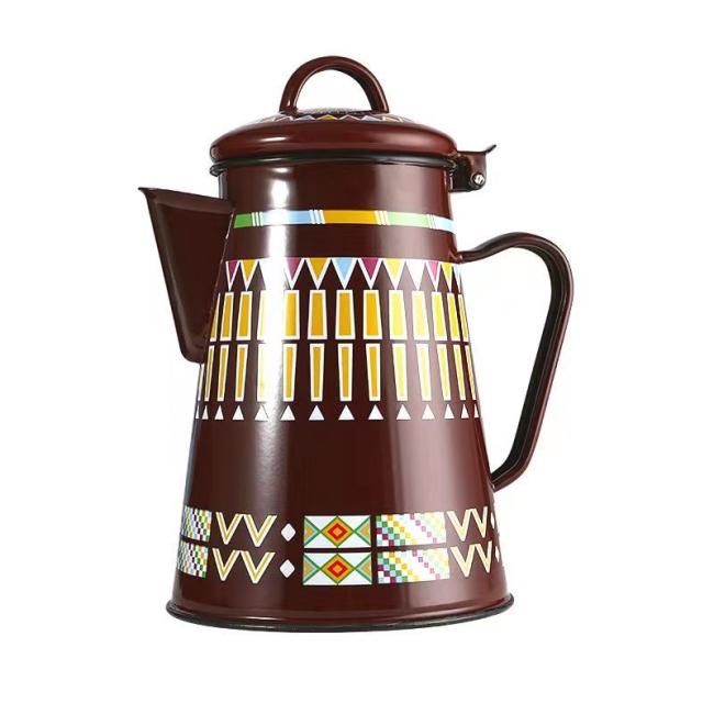 Wholesale Teapot Enamel Tea Kettle Hot and Cool Water Coffee Tea Pot Enamel Water Kettle Teapot