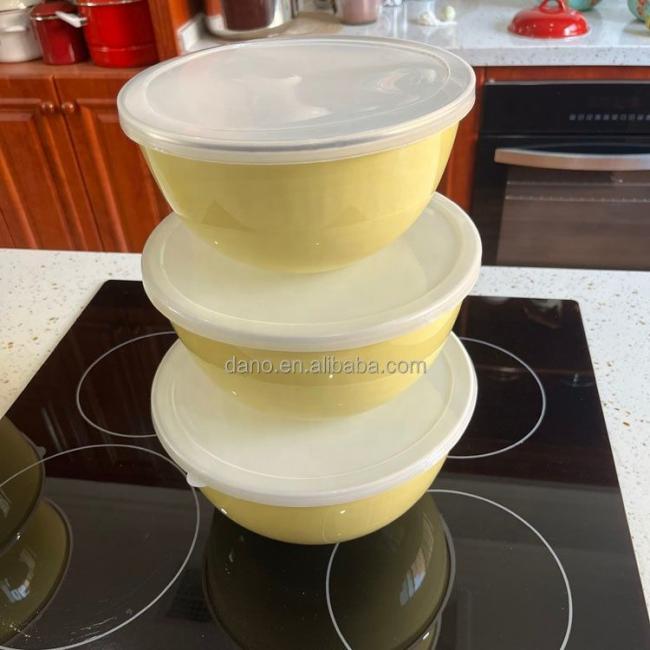5PCS Mixing Bowl Storage Bowl Sets with PE Lid