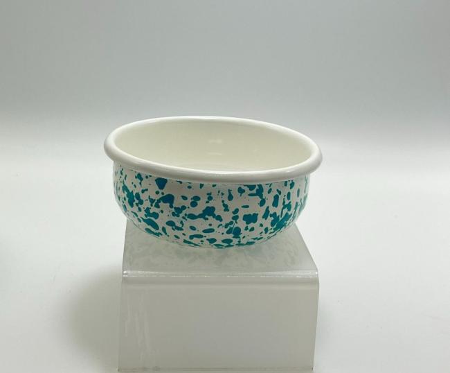 Ins Korean Style Splash Ink Enamel Tableware Plate Mug Rice Bowl Plate Dish Set