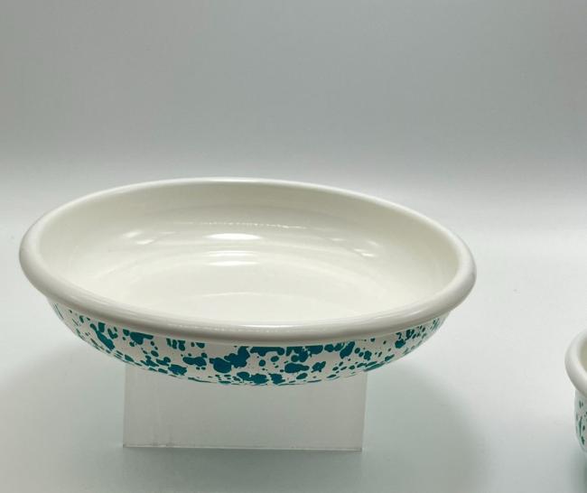 Ins Korean Style Splash Ink Enamel Tableware Plate Mug Rice Bowl Plate Dish Set