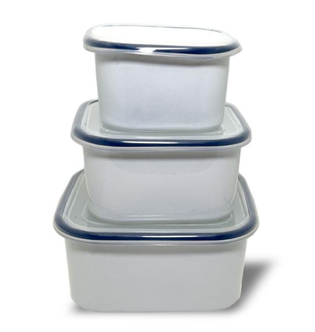 Square Bowl Set Storage Bowl Food Container with Lid