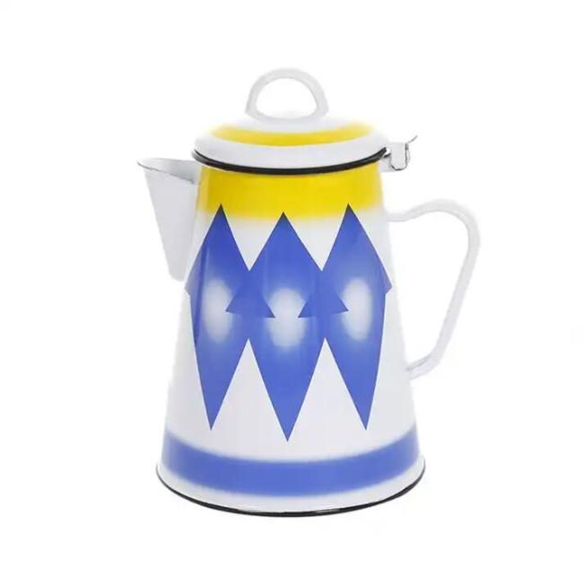 1.2L Enamel Hand Tea Pot Coffee Pot for Coffee Enamel Teapot Enamel Water Kettle