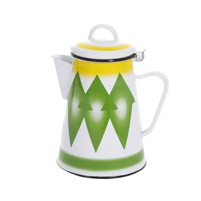 1.2L Enamel Hand Tea Pot Coffee Pot for Coffee Enamel Teapot Enamel Water Kettle