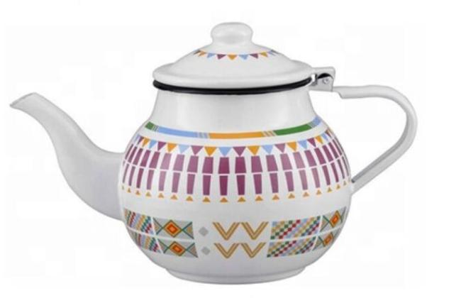 0.7L Small Size Fat Teapot Wholesale Enamel Teapot Enamel Kettle