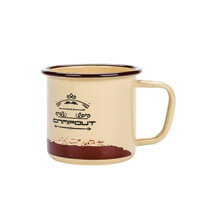 Customized Sublimation Enamel Mug Indoor and Outdoor Activities Coffee Tea Beer Mugs
