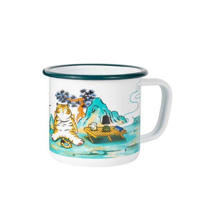 Customized Sublimation Enamel Mug Indoor and Outdoor Activities Coffee Tea Beer Mugs