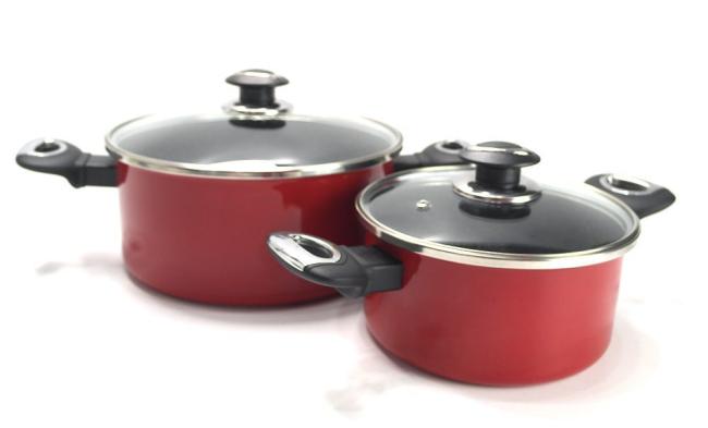 Granite Cookware Set Non Stick Frying Pan Carbon Steel Enamel Cooking Pot Sets Cookware Wholesale
