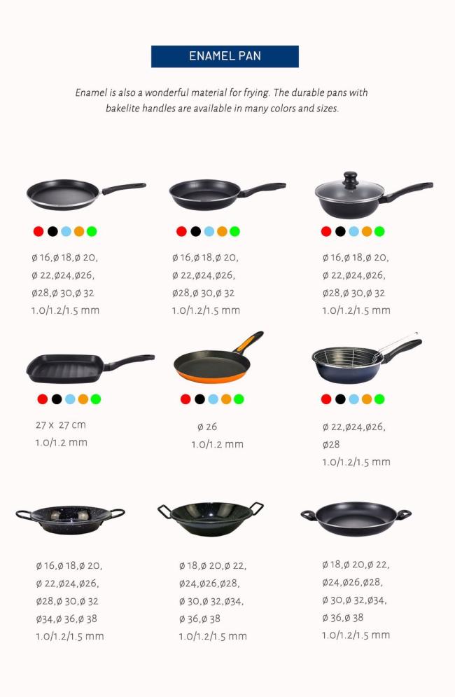 Granite Cookware Set Non Stick Frying Pan Carbon Steel Enamel Cooking Pot Sets Cookware Wholesale