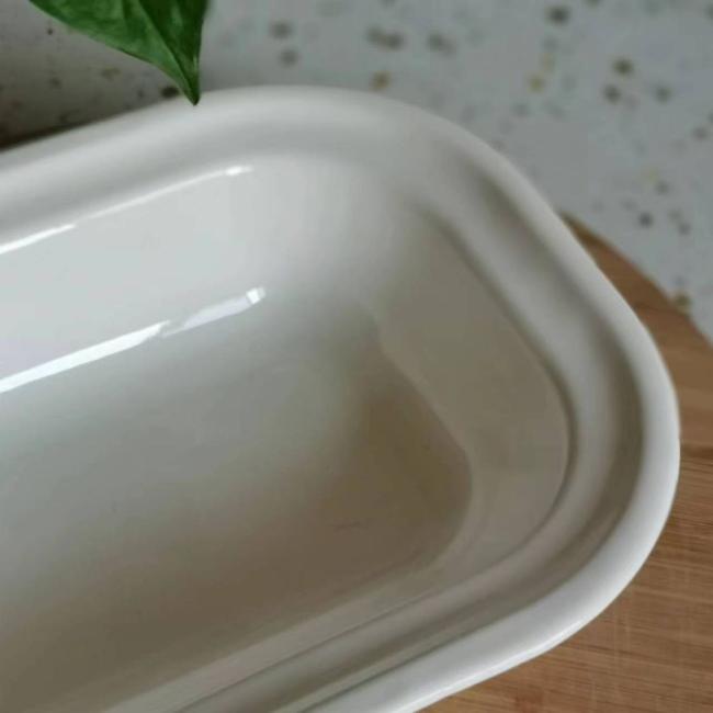 Enamel Dishes Wholesale Customized Cast Iron Steel Enamel Seving Food Dish Plate