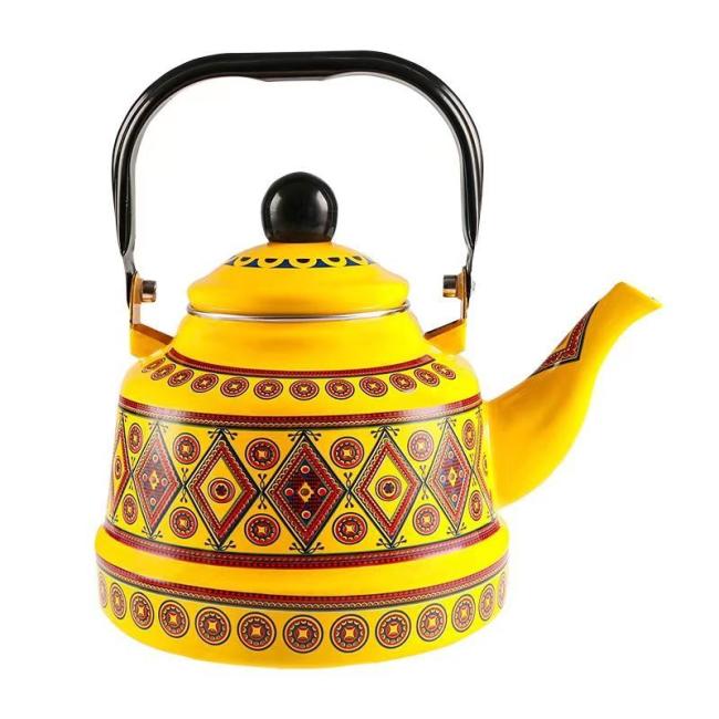 Turkish Tea Set Enamel Kettle Stovetop Kettle Gas Stove Enamel Teapot Coffee Pot