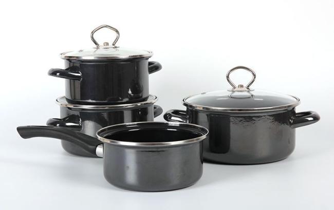 Kitchen Appliance Enamel Cooking Pot Food Warm Soup Casserole Stewpot Stock Pot Sets