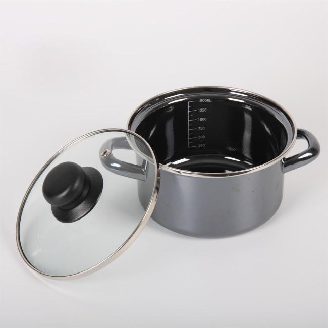 Kitchen Appliance Enamel Cooking Pot Food Warm Soup Casserole Stewpot Stock Pot Sets