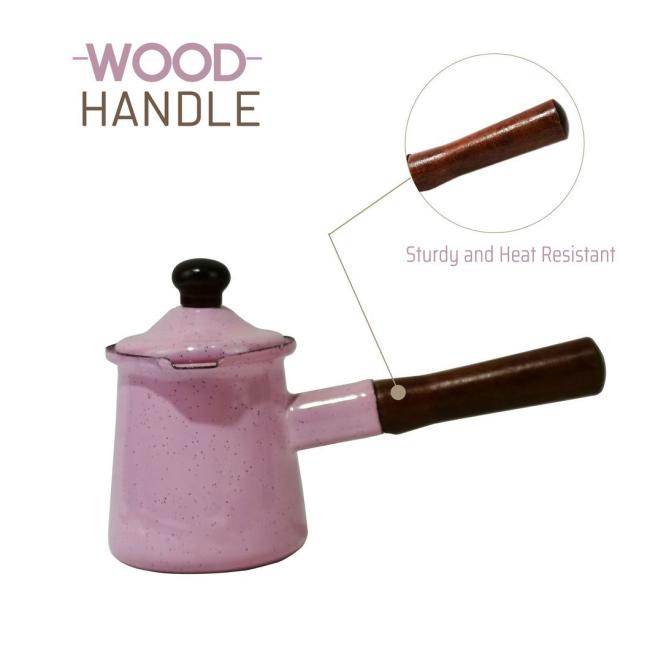 Enamel Coffee Warmer 300ml 400ml 800ml Coffee Milk Warmer
