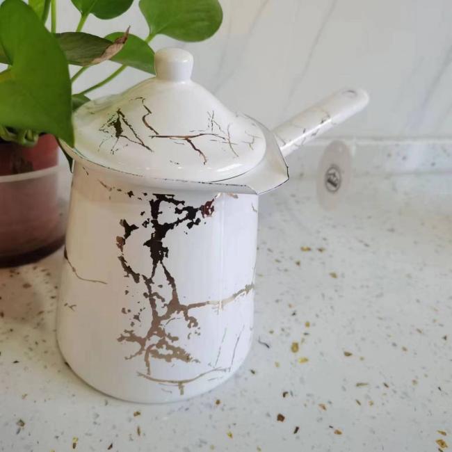 Coffee Warmer Marble Coated 3PCS Coffee Warmer Set