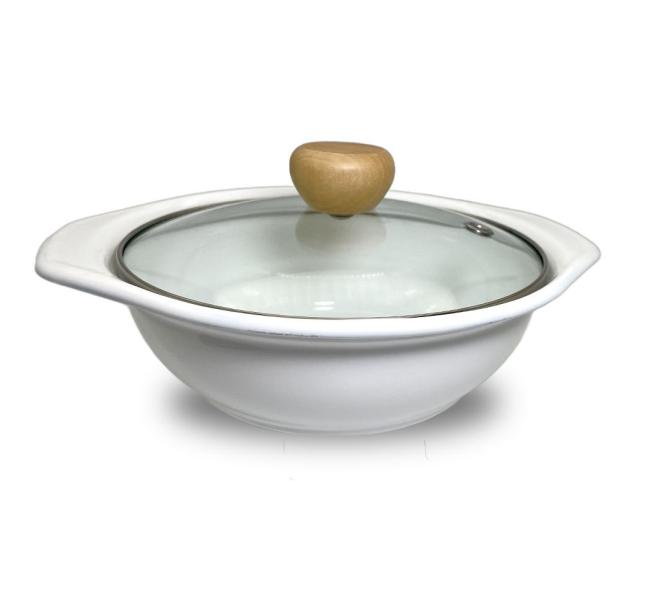 Good Design Single Pot 20cm Enamel Cooking Pot Hot Pot with Glass Lid