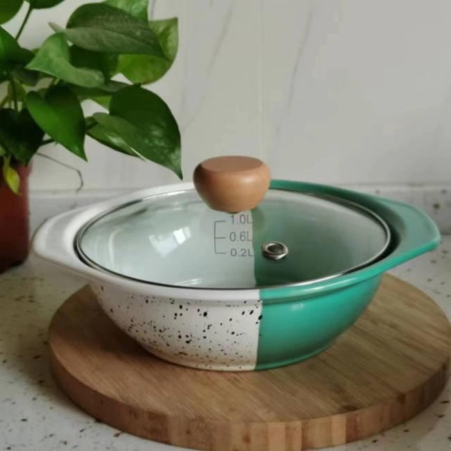 New Design Direct Heating Enamel Carbon Steel Casserole Cooking Pot