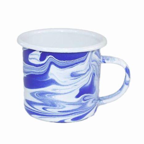 Enamel Small Mug Puddin Cup Mug 350ml 500ml with Speckle Coating