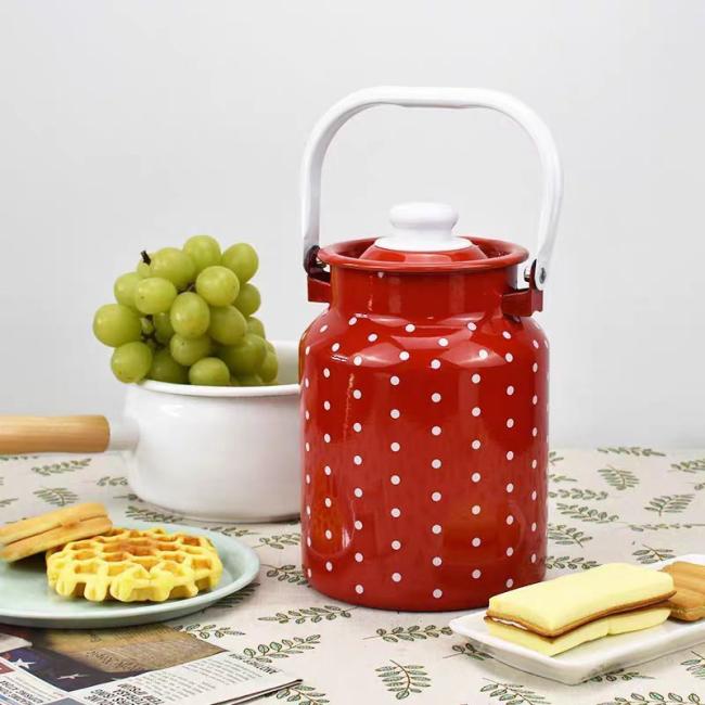 Enamel Carbon Steel Milk Can