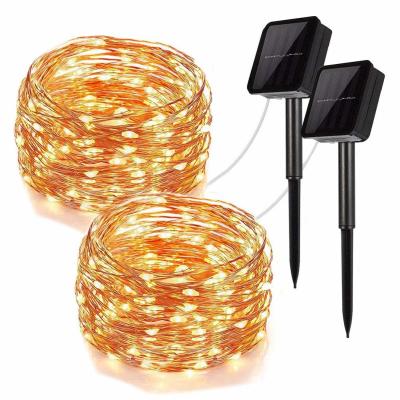 China Solar String Lights Outdoor, Waterproof Copper Wire Solar Fairy Lights for Tree Garden Xmas Party Wedding for sale