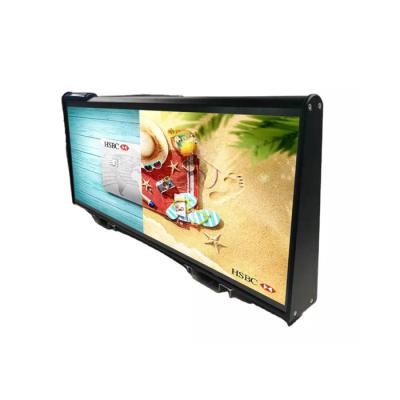 China Customized LED Taxi Roof Displays 960*320mm P2.5/P3/P4/P5 5500nits brightness for sale