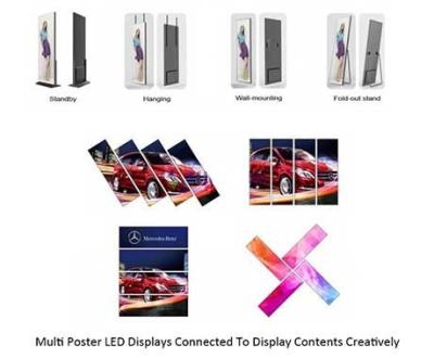 China HD Indoor Advertising P3mm Poster LED Display / Electronic Poster LED Screen 576*1920mm for sale