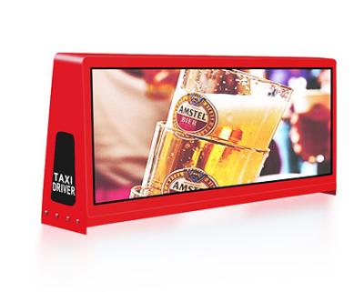 China Gabinete impermeable 960x320 de la pantalla LED del top del taxi de P2.5 5000nit SMD1415 en venta